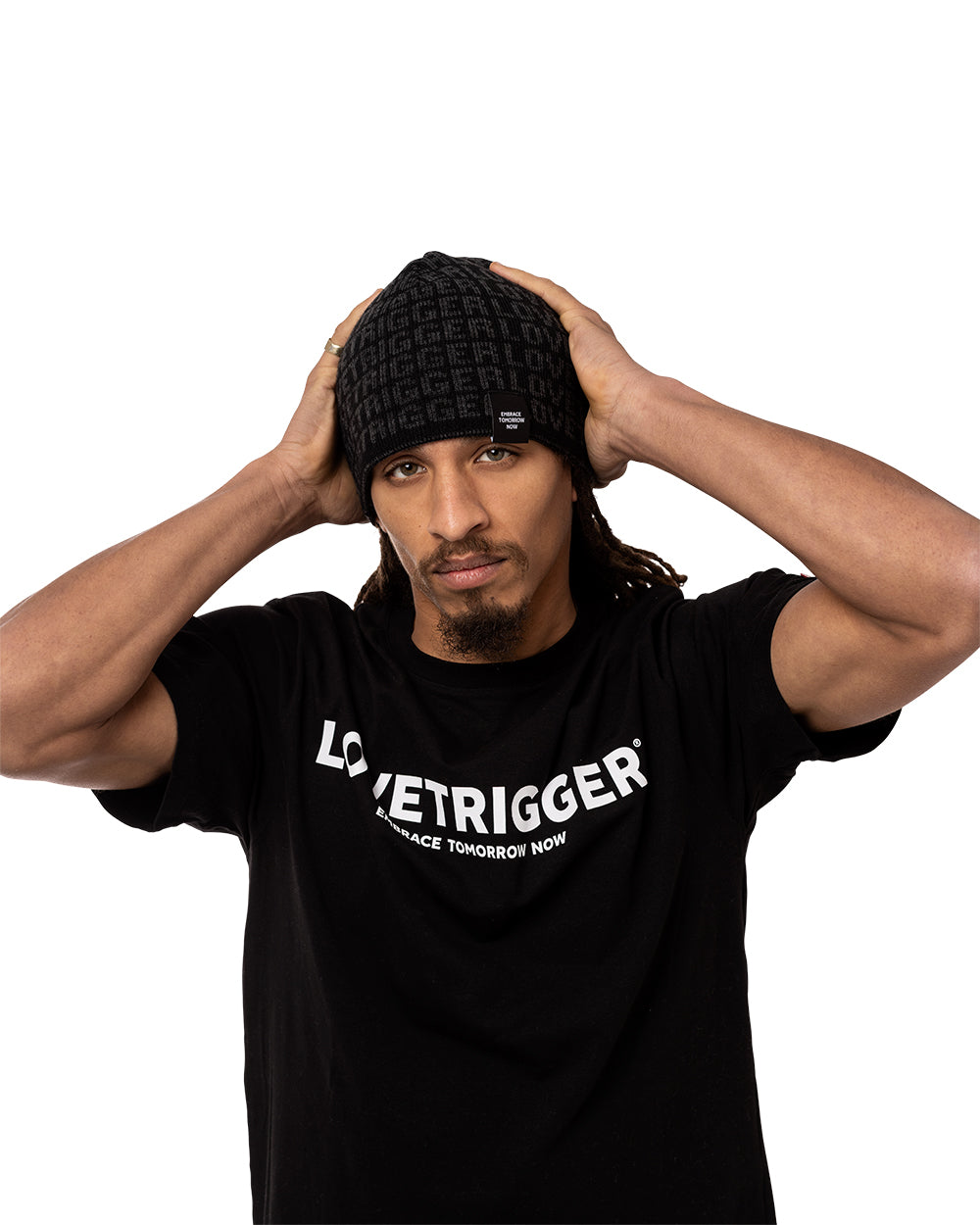 AYDEN gebreide beanie merino wol pasvorm