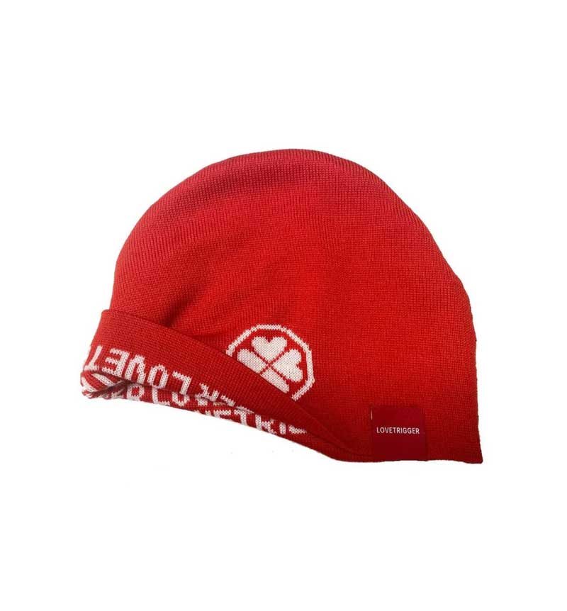 AYDEN gebreide beanie merino wol voorkant