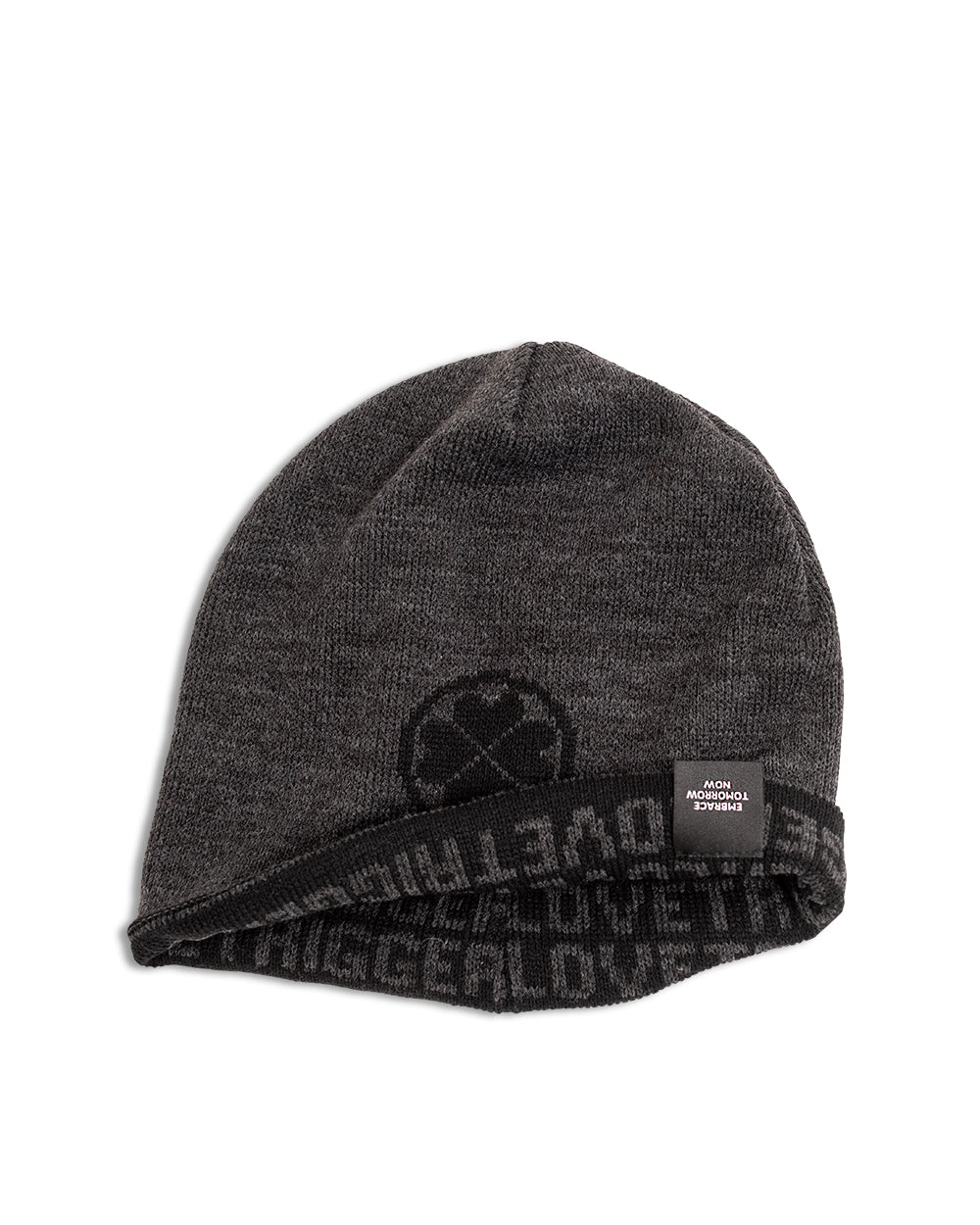AYDEN gebreide beanie merino wol details