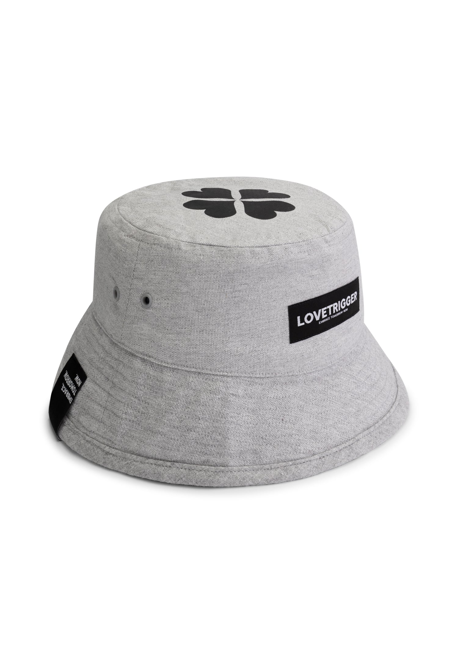 ARMIN grijze bucket hat gerecycled katoen zijkant