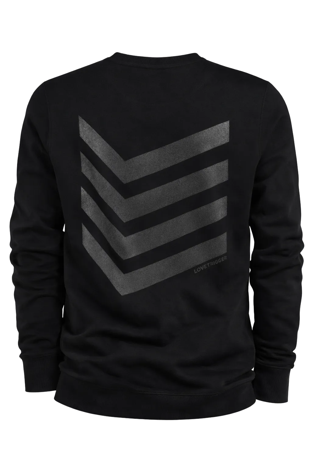 Achterzijde SILKE Black Sweater met print – Lovetrigger