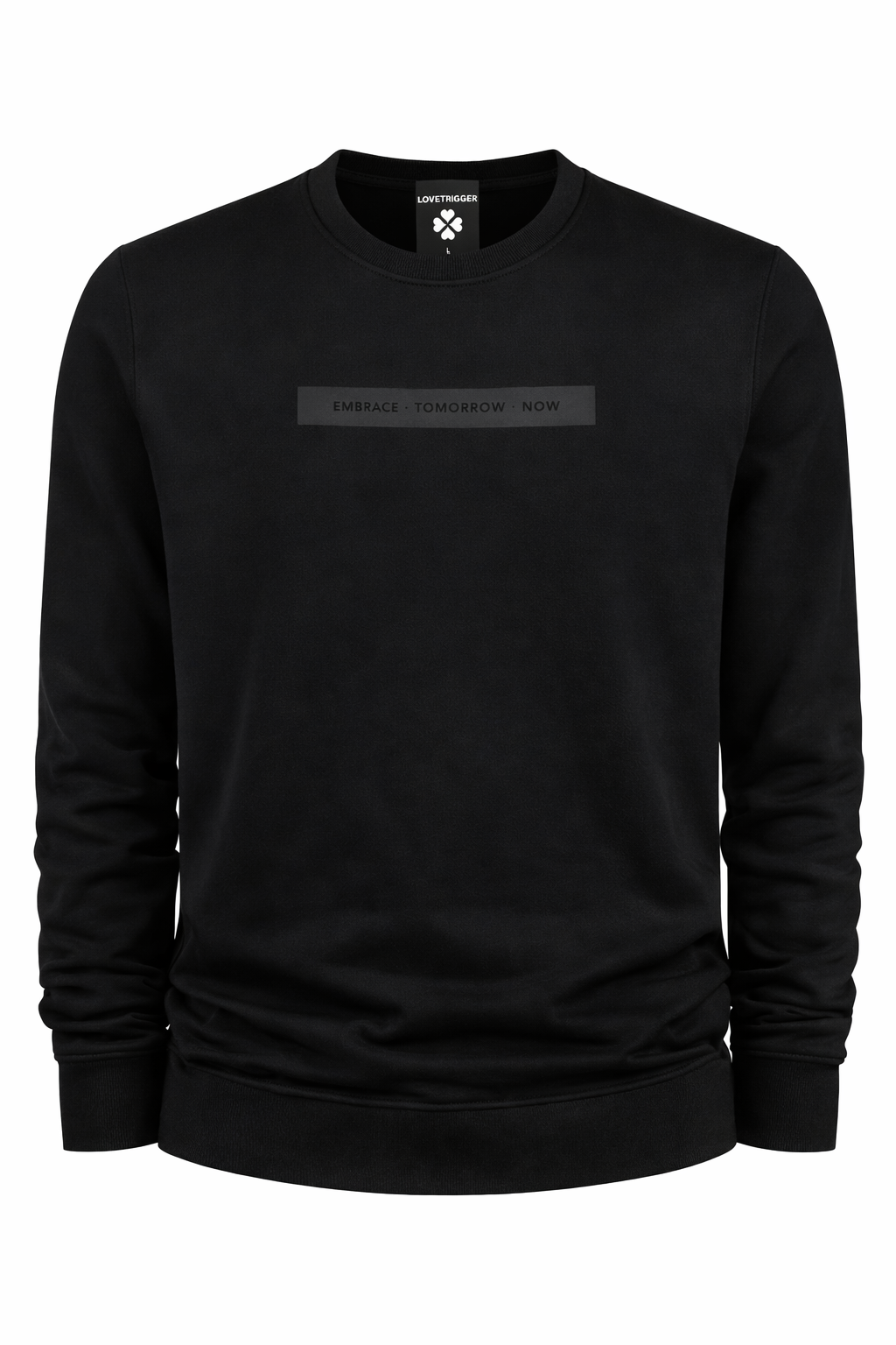 Zwart biologisch katoenen Sweater SILKE Black van Lovetrigger – minimalistisch design
