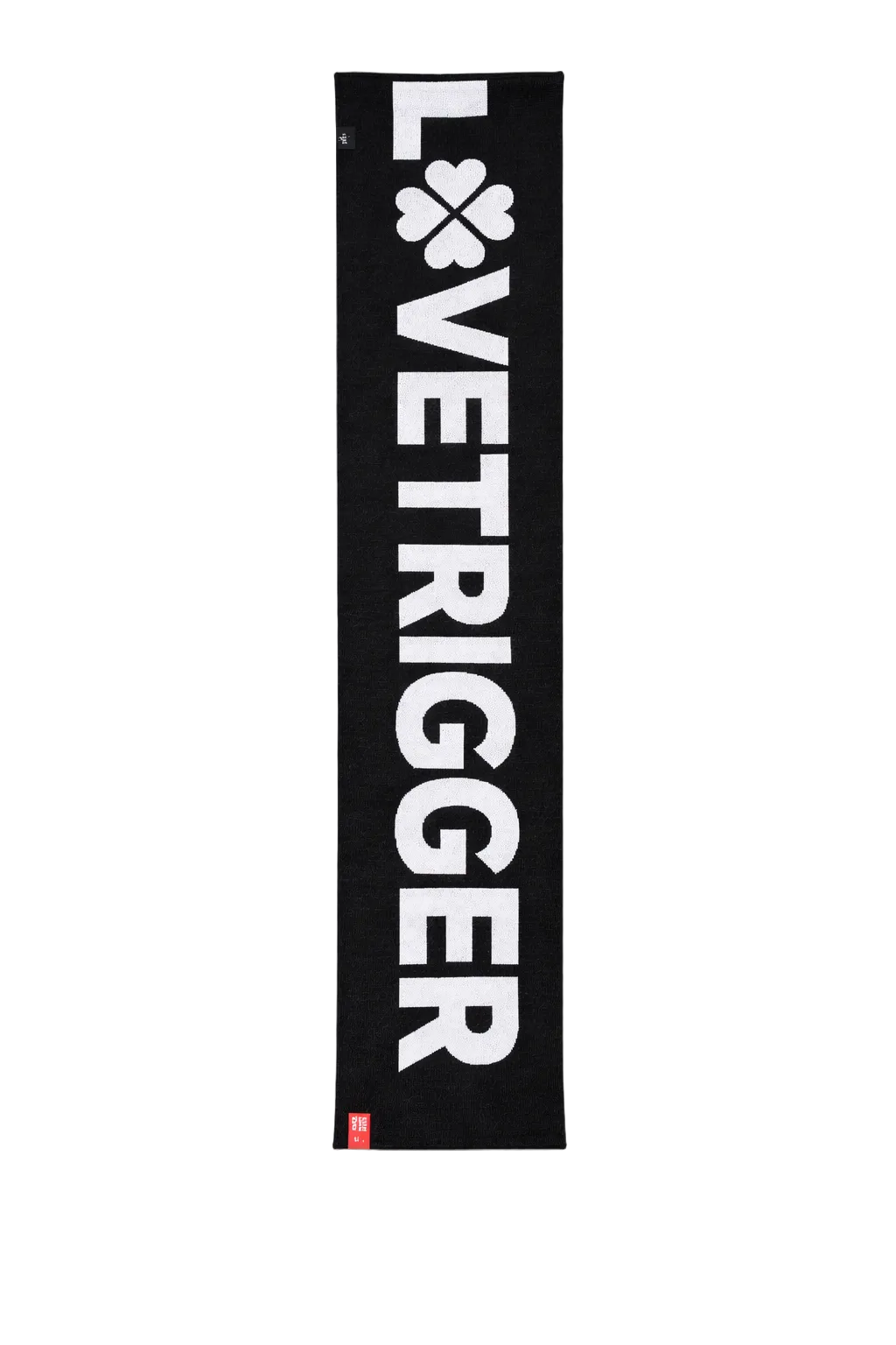 Lovetrigger AARON scarf brand name knit detail