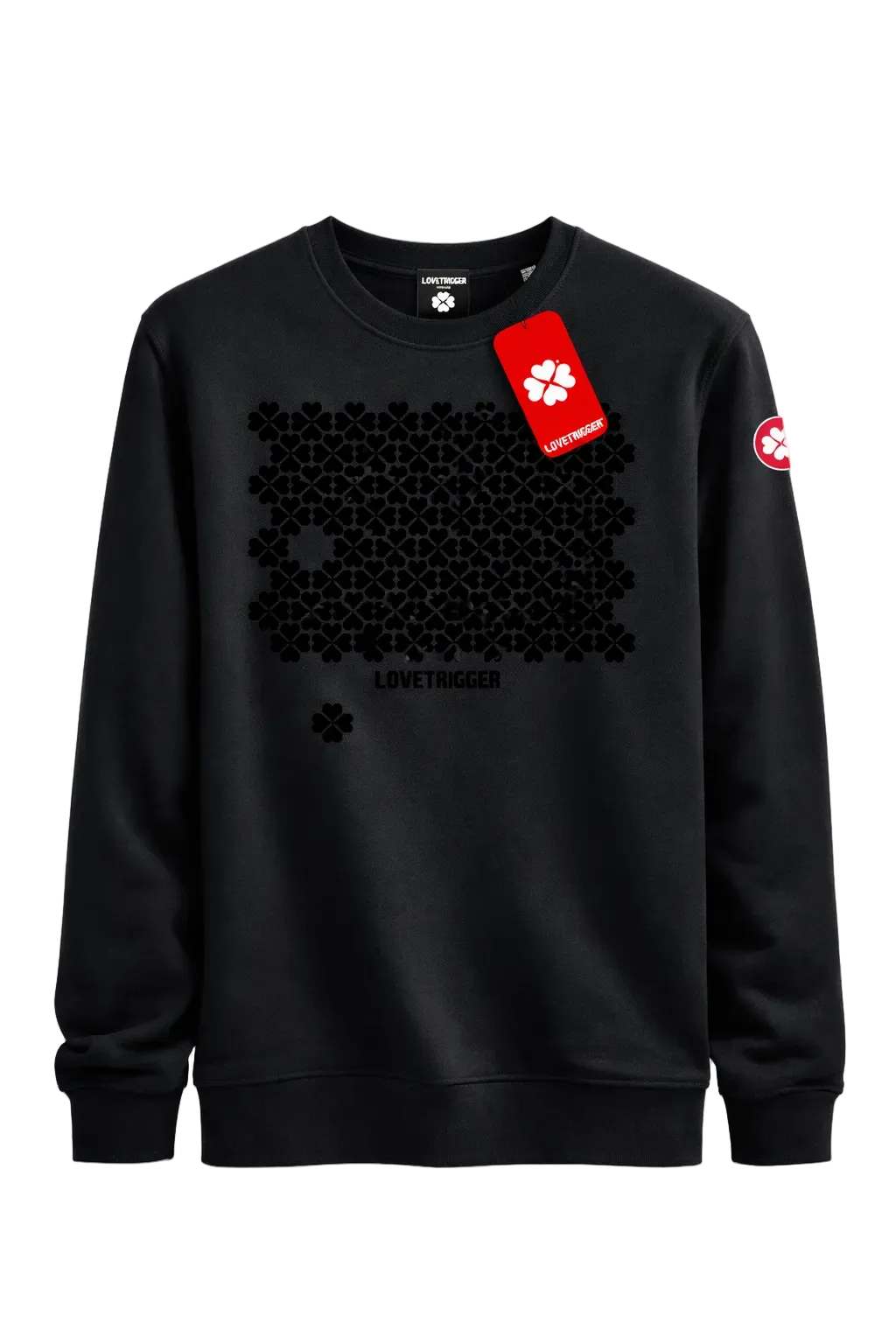 Lovetrigger SAMM black sweater front view premium organic cotton