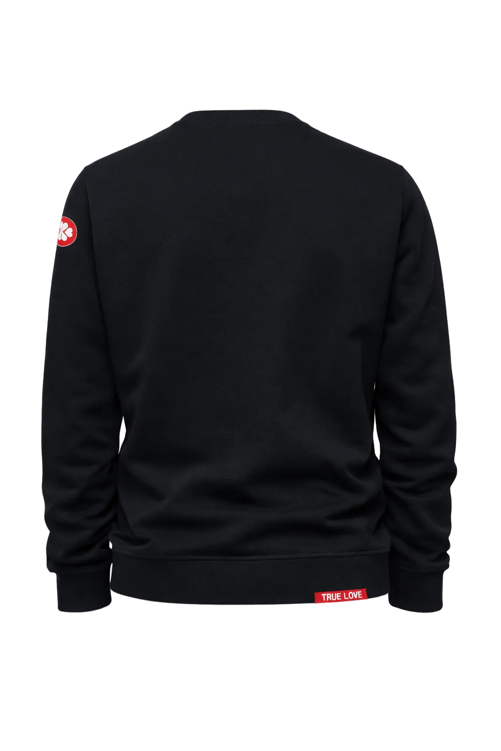 Lovetrigger SAMM black sweater back view minimalist streetwear