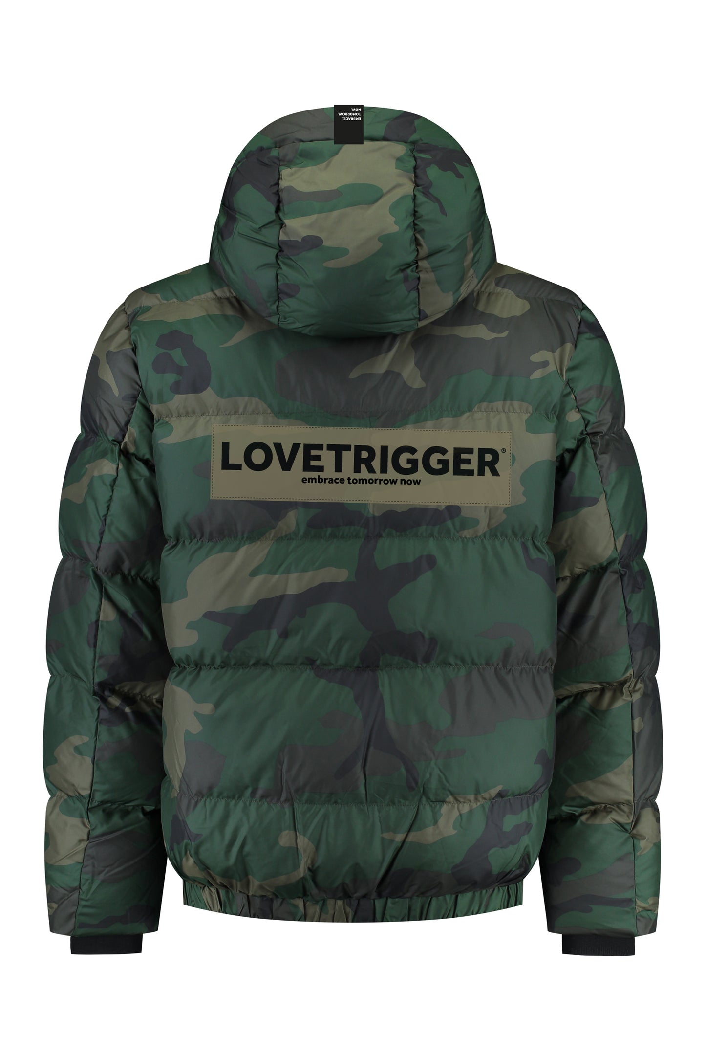 JESSE camouflage gewatteerde jas gerecycled polyester achterkant
