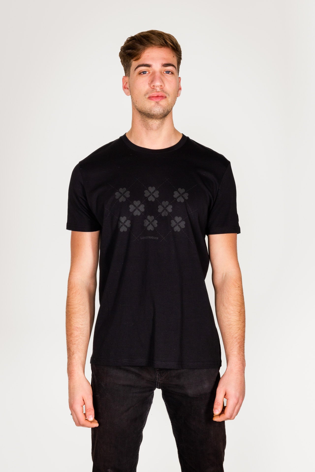 TIAGO zwart t-shirt biologisch katoen pasvorm