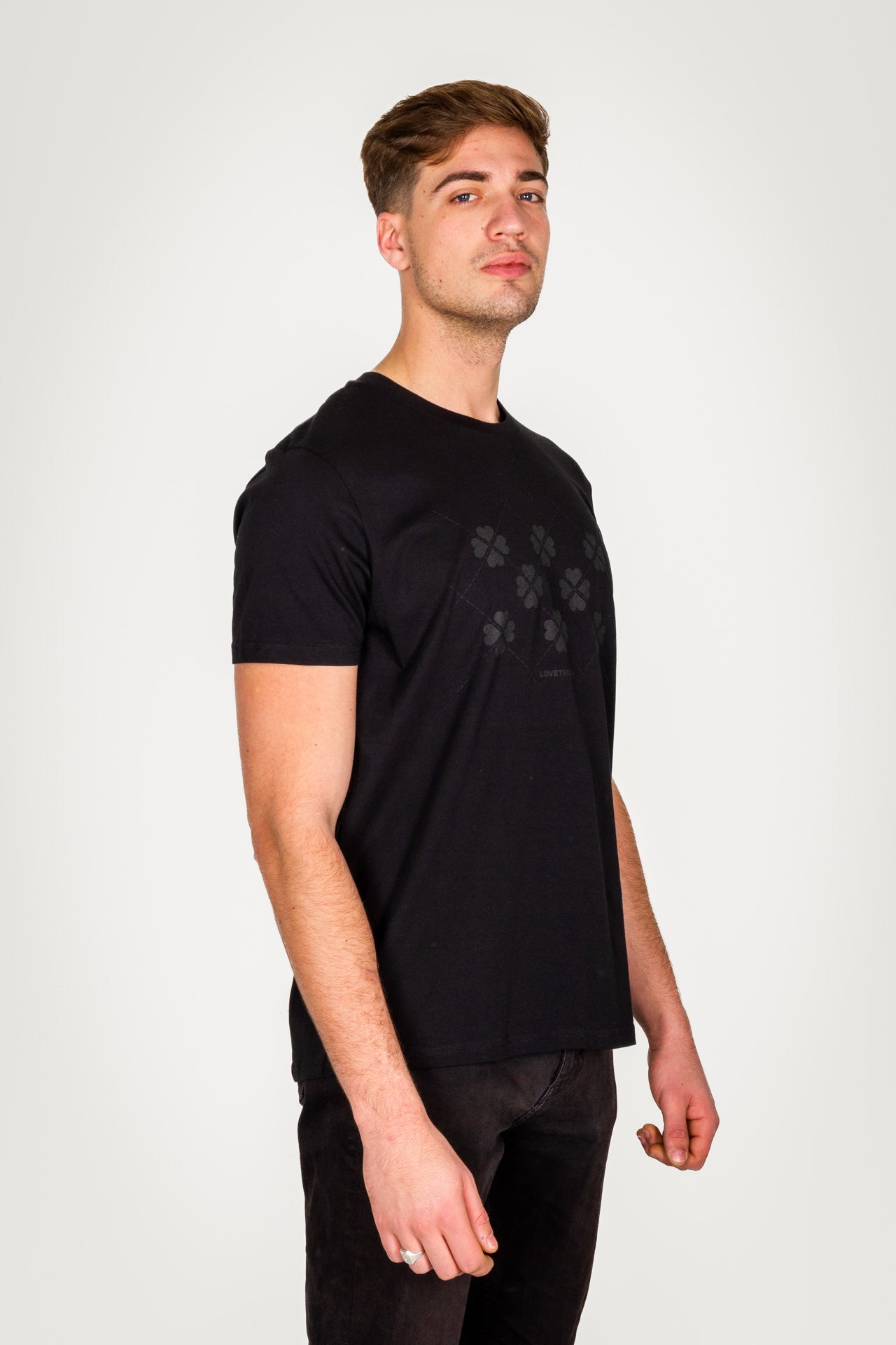 TIAGO zwart t-shirt biologisch katoen pasvorm