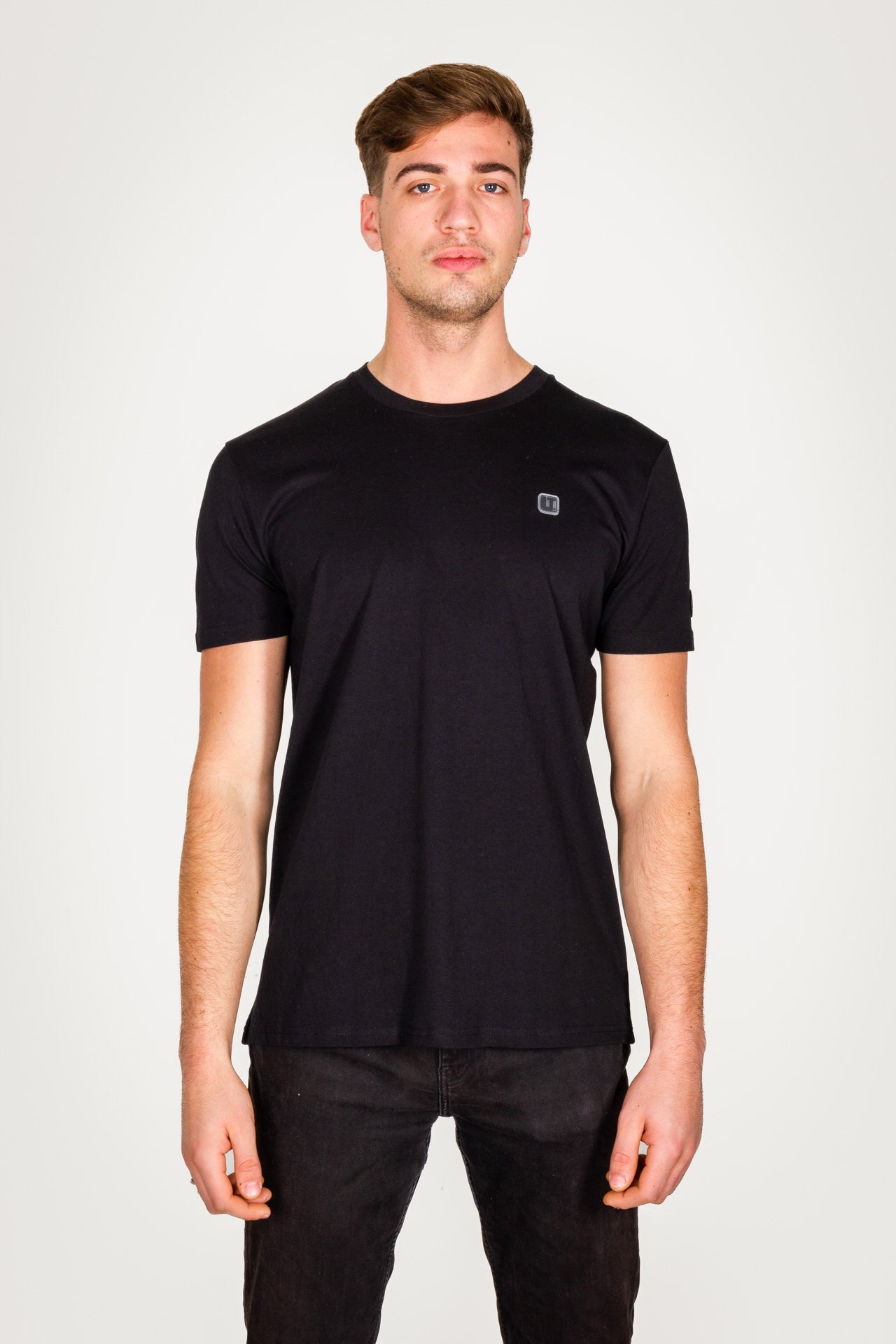 TYLER zwart t-shirt biologisch katoen pasvorm