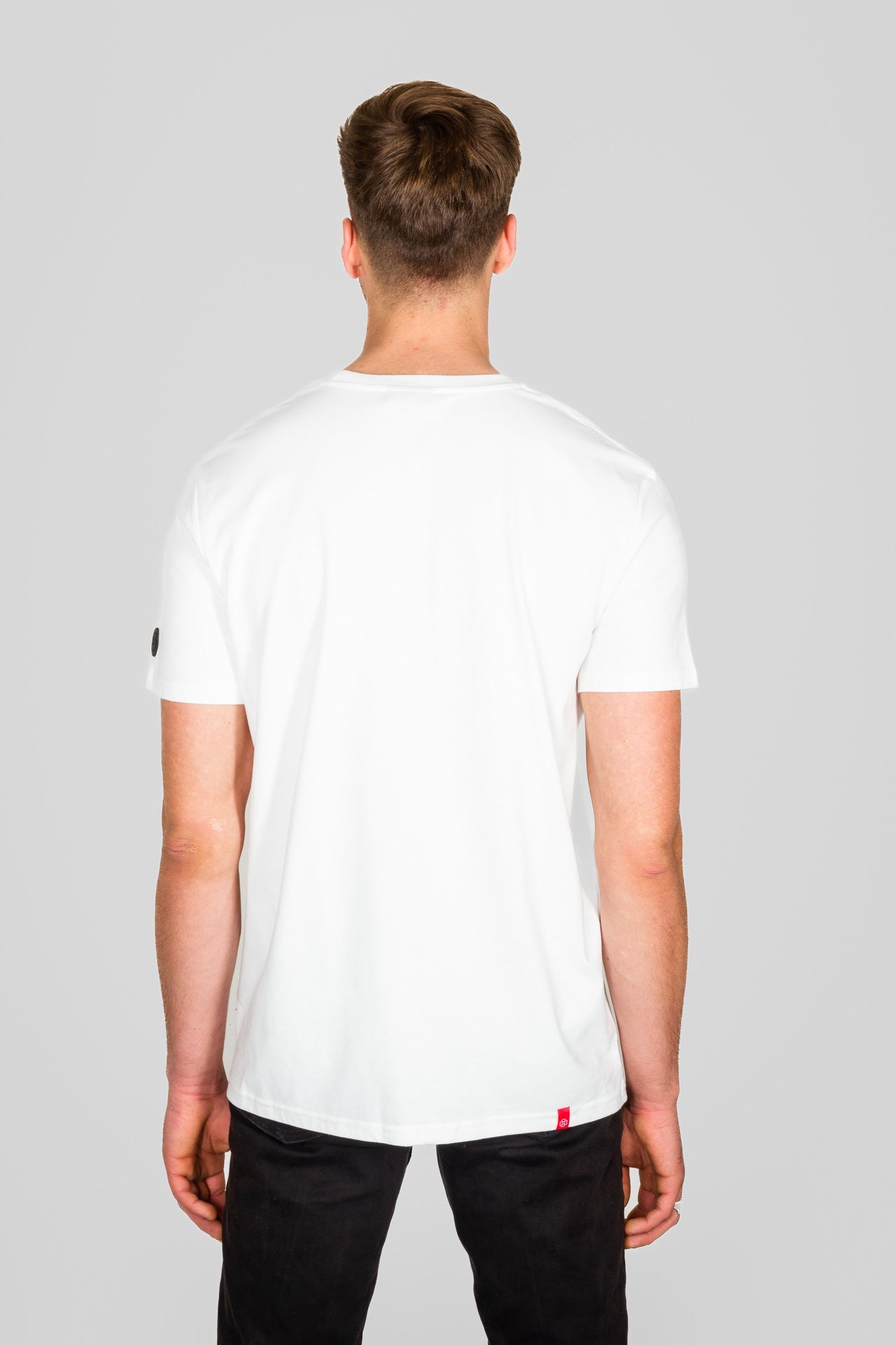 TROY off white t-shirt biologisch katoen pasvorm
