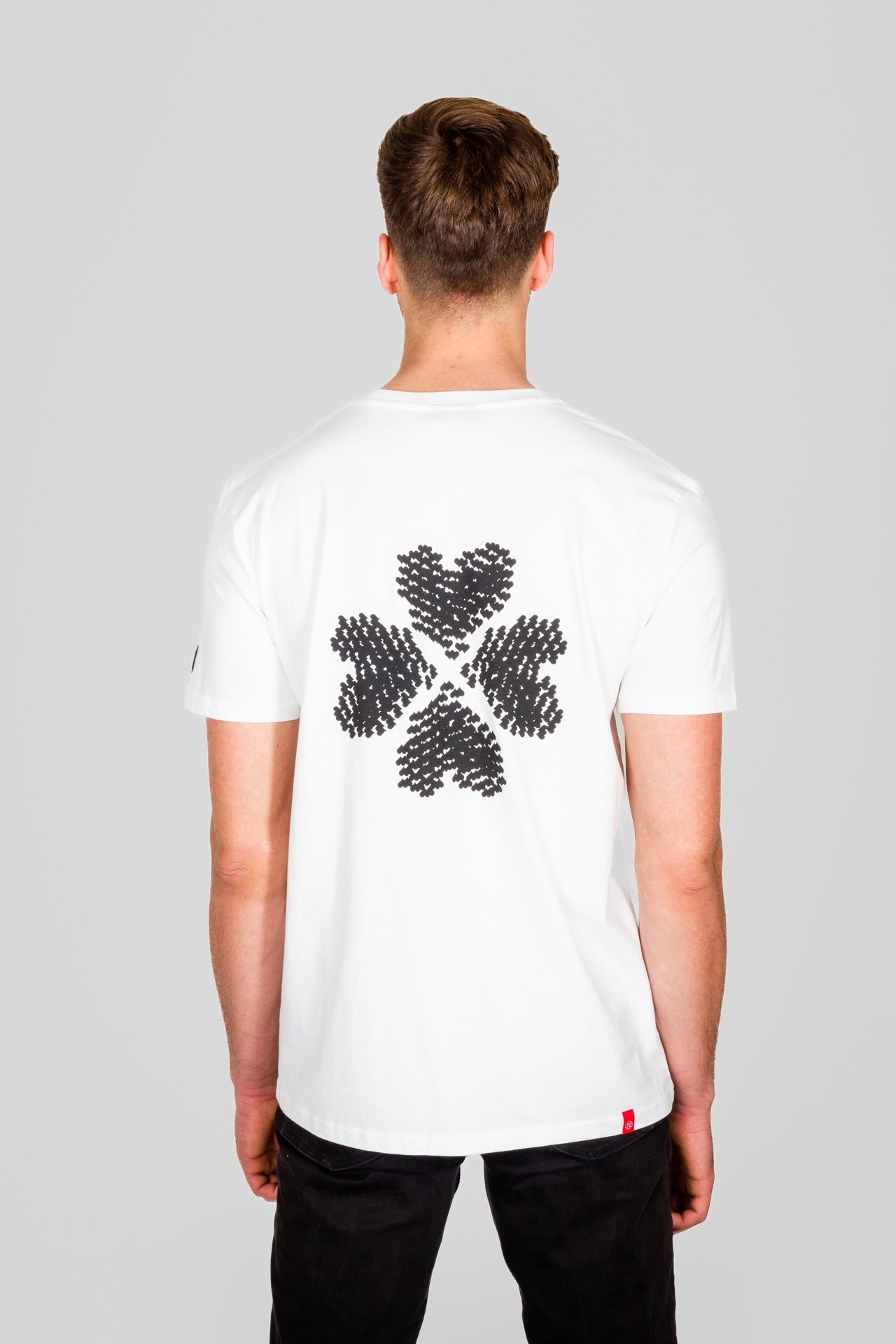 TATUM off white t-shirt biologisch katoen achterkant pasvorm