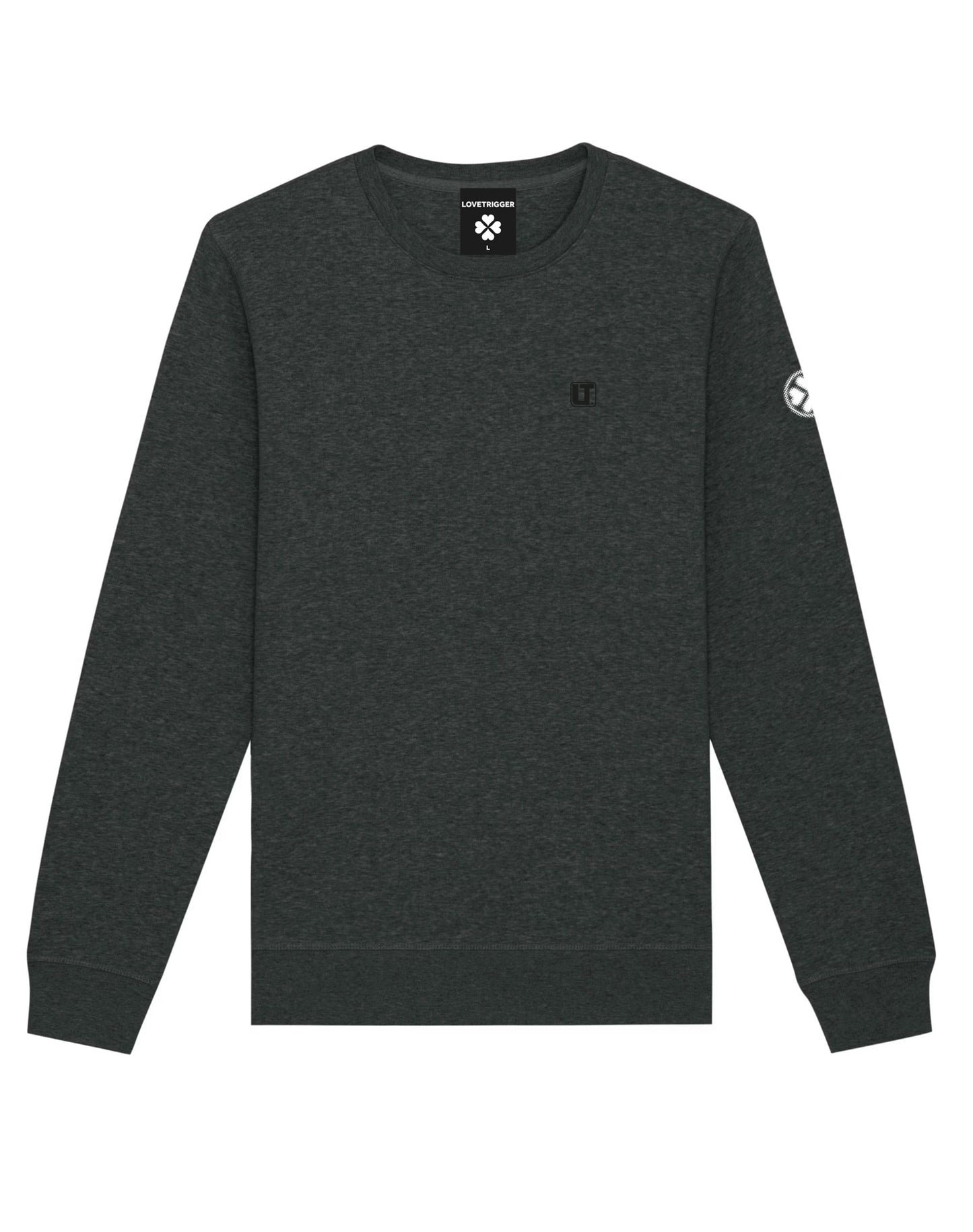 STACH geborstelde sweater biologisch katoen voorkant