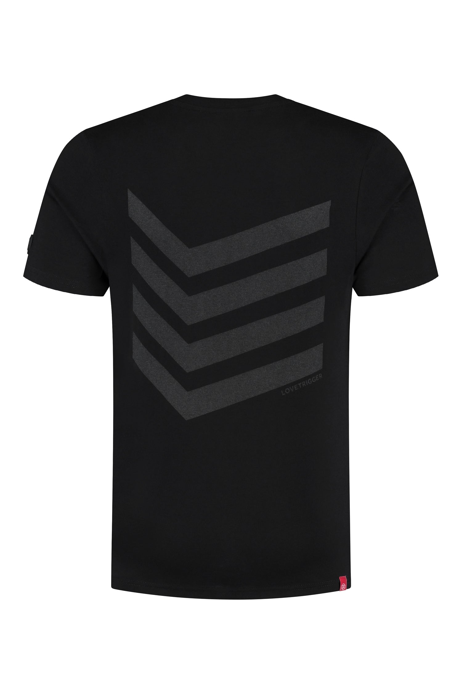 TAHA zwart t-shirt heren biologisch katoen achterkant