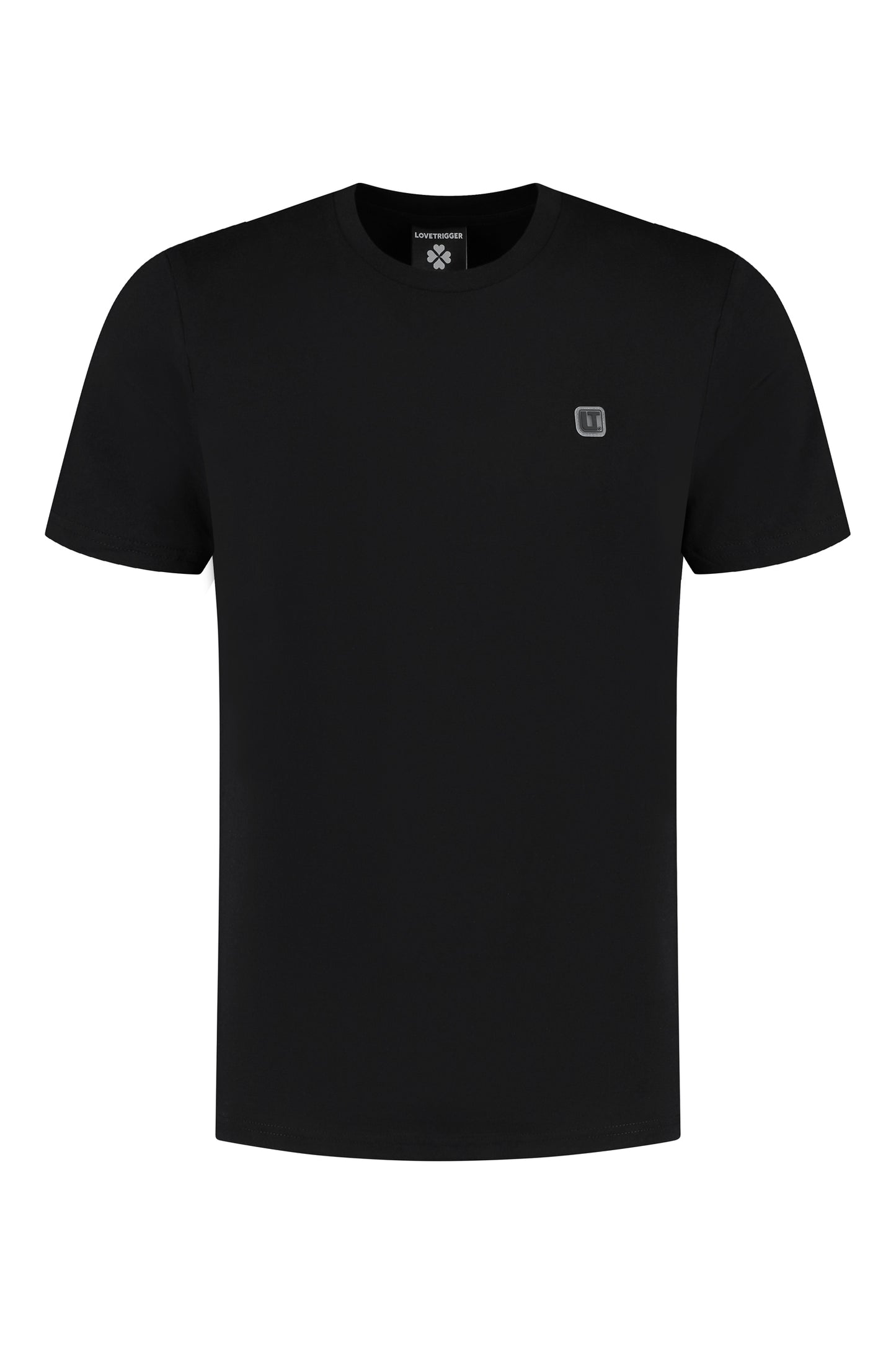 TAHA zwart t-shirt heren biologisch katoen voorkant