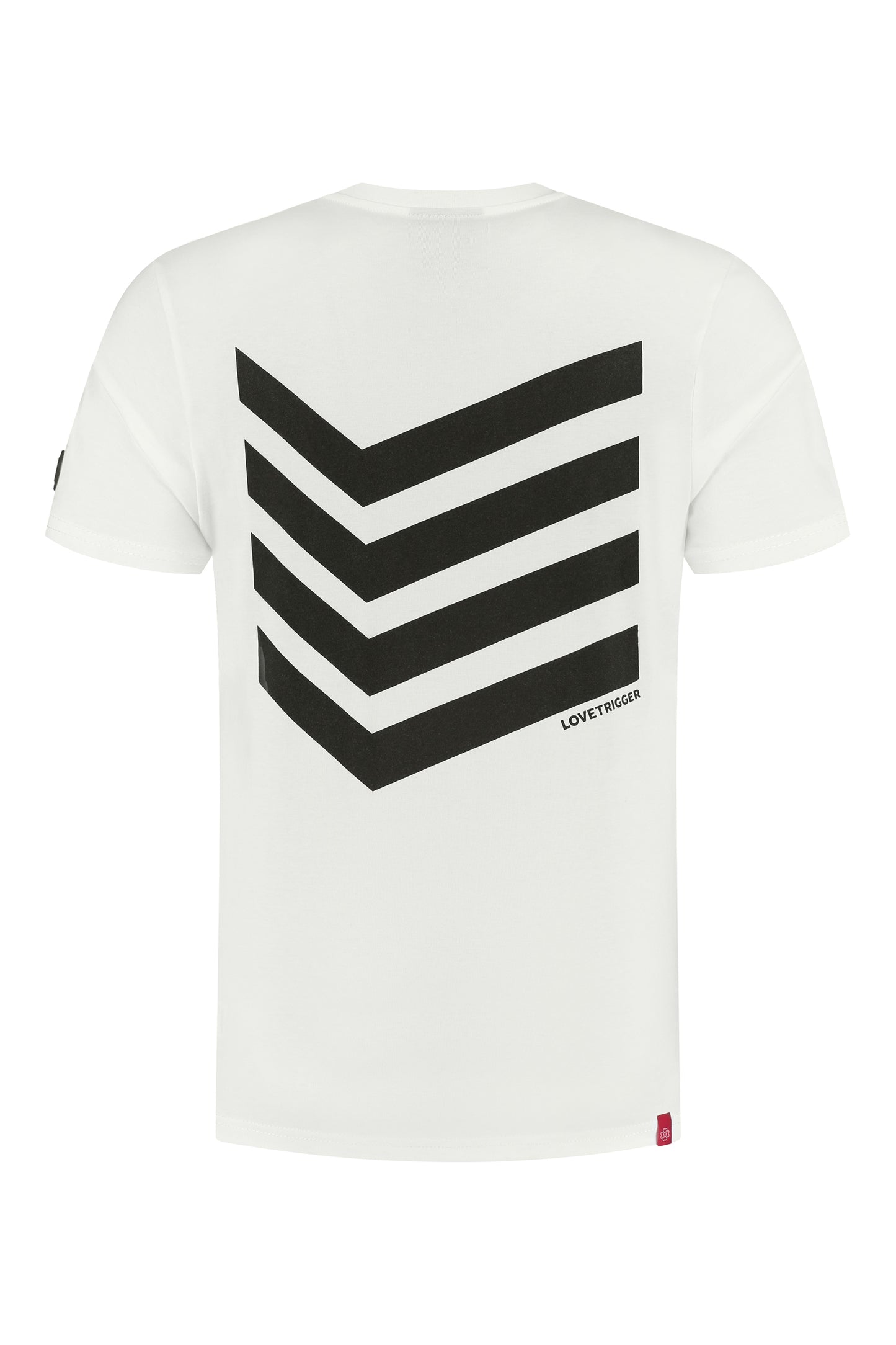 TAHA off white t-shirt biologisch katoen achterkant
