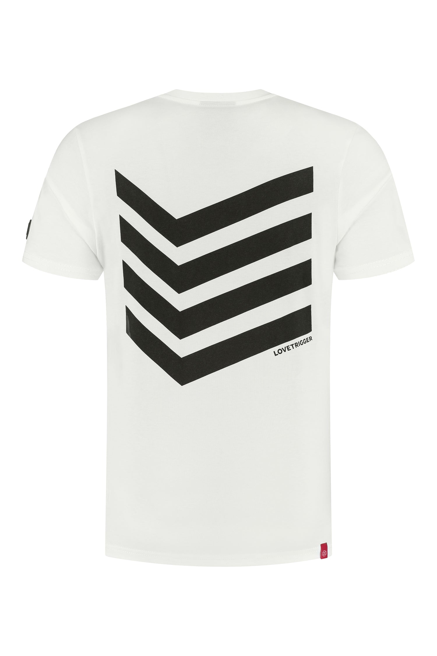 TAHA off white t-shirt biologisch katoen achterkant
