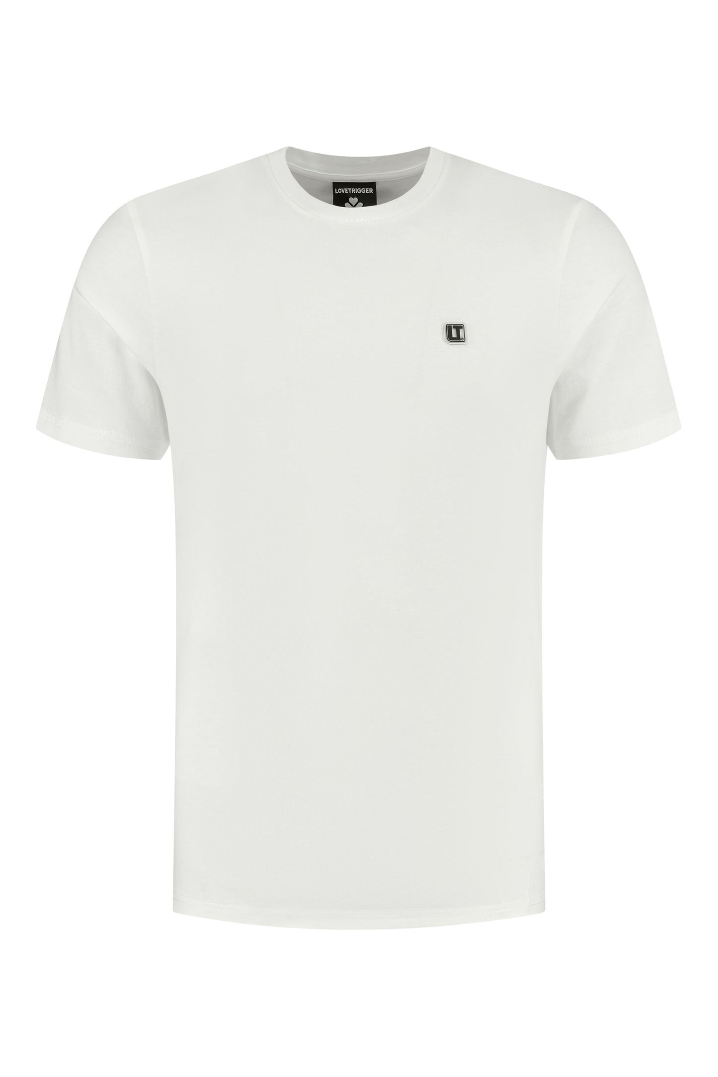 TATUM off white t-shirt biologisch katoen voorkant