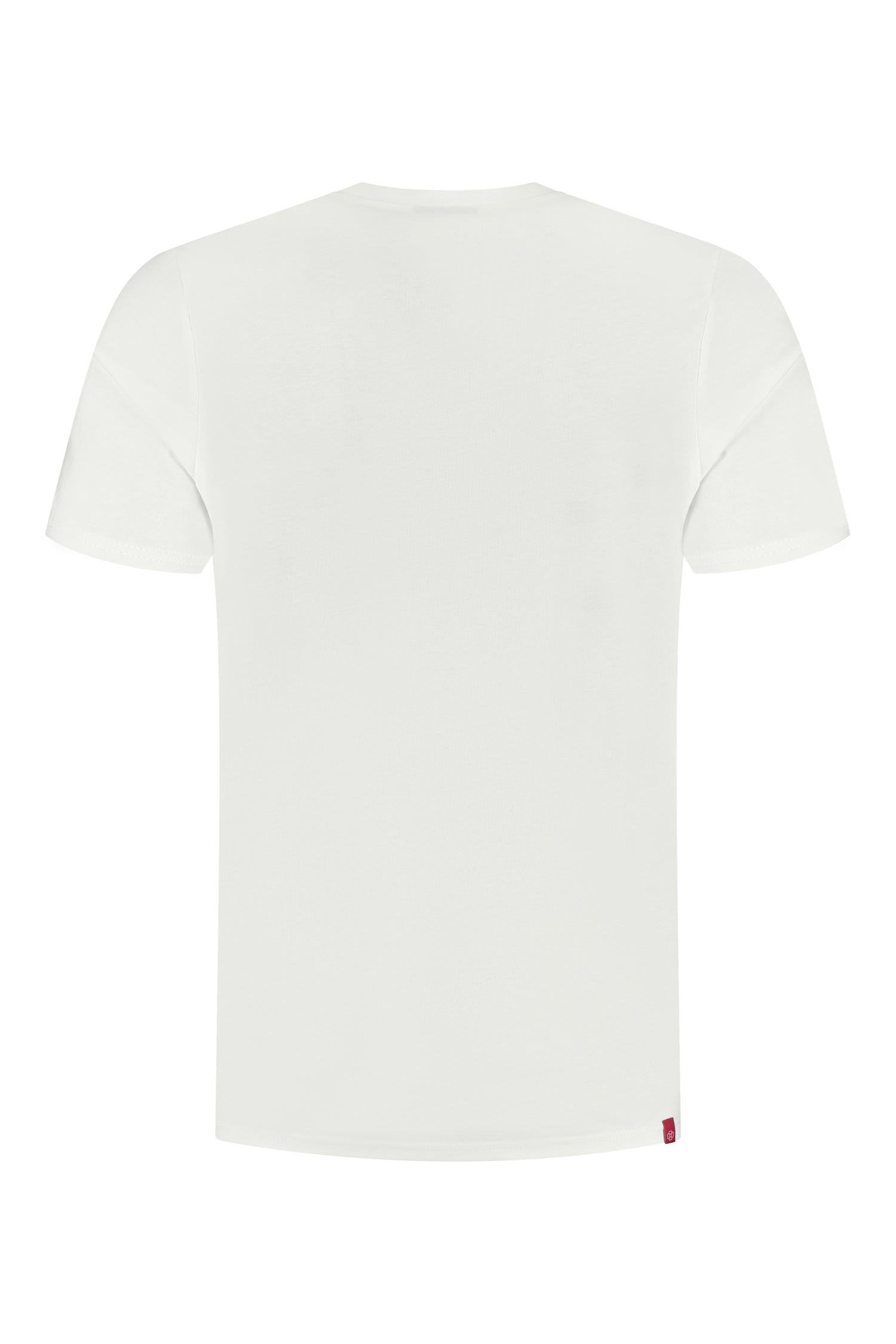 TROY off white t-shirt biologisch katoen achterkant