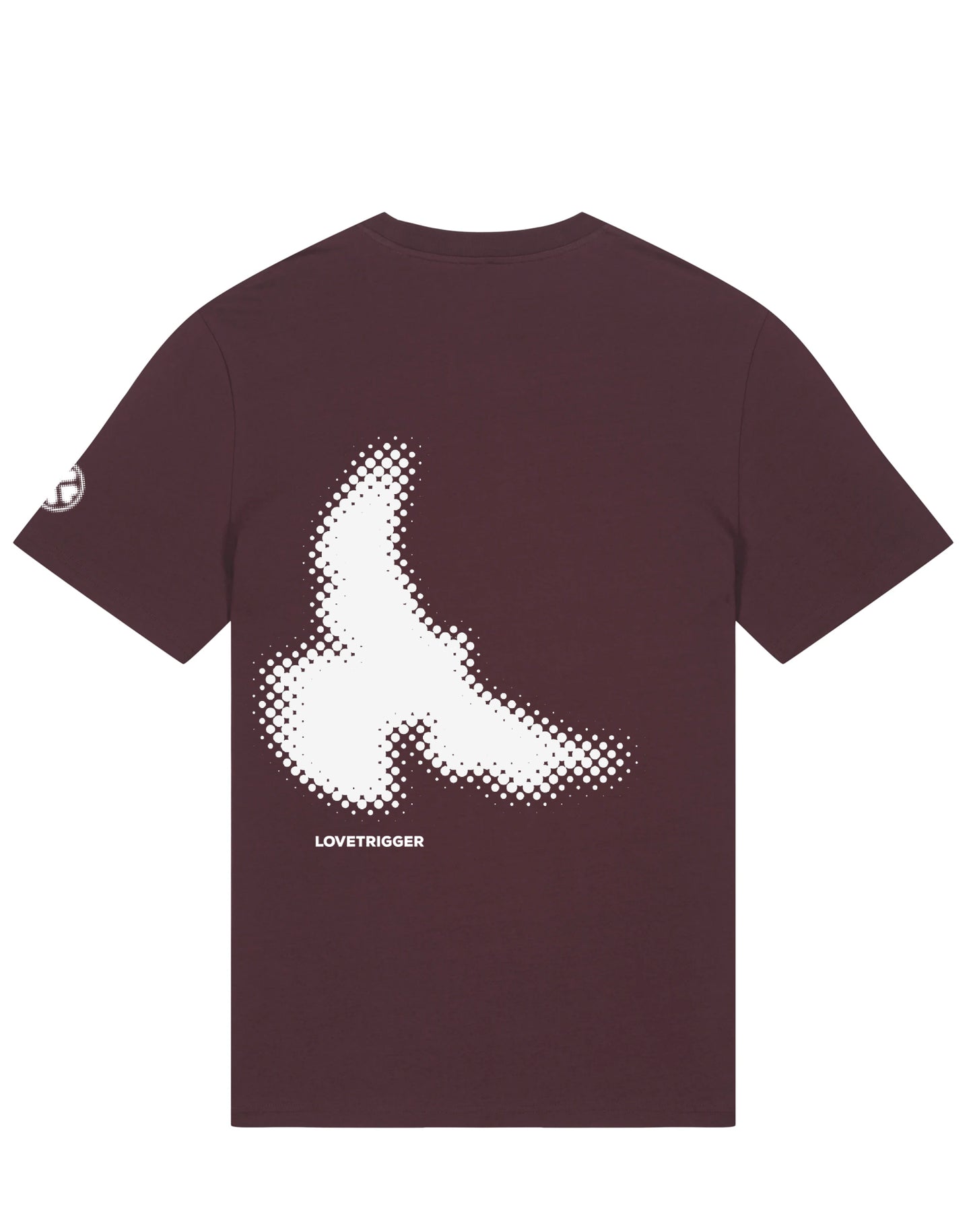 TRUE roodbruin t-shirt biologisch katoen achterkant