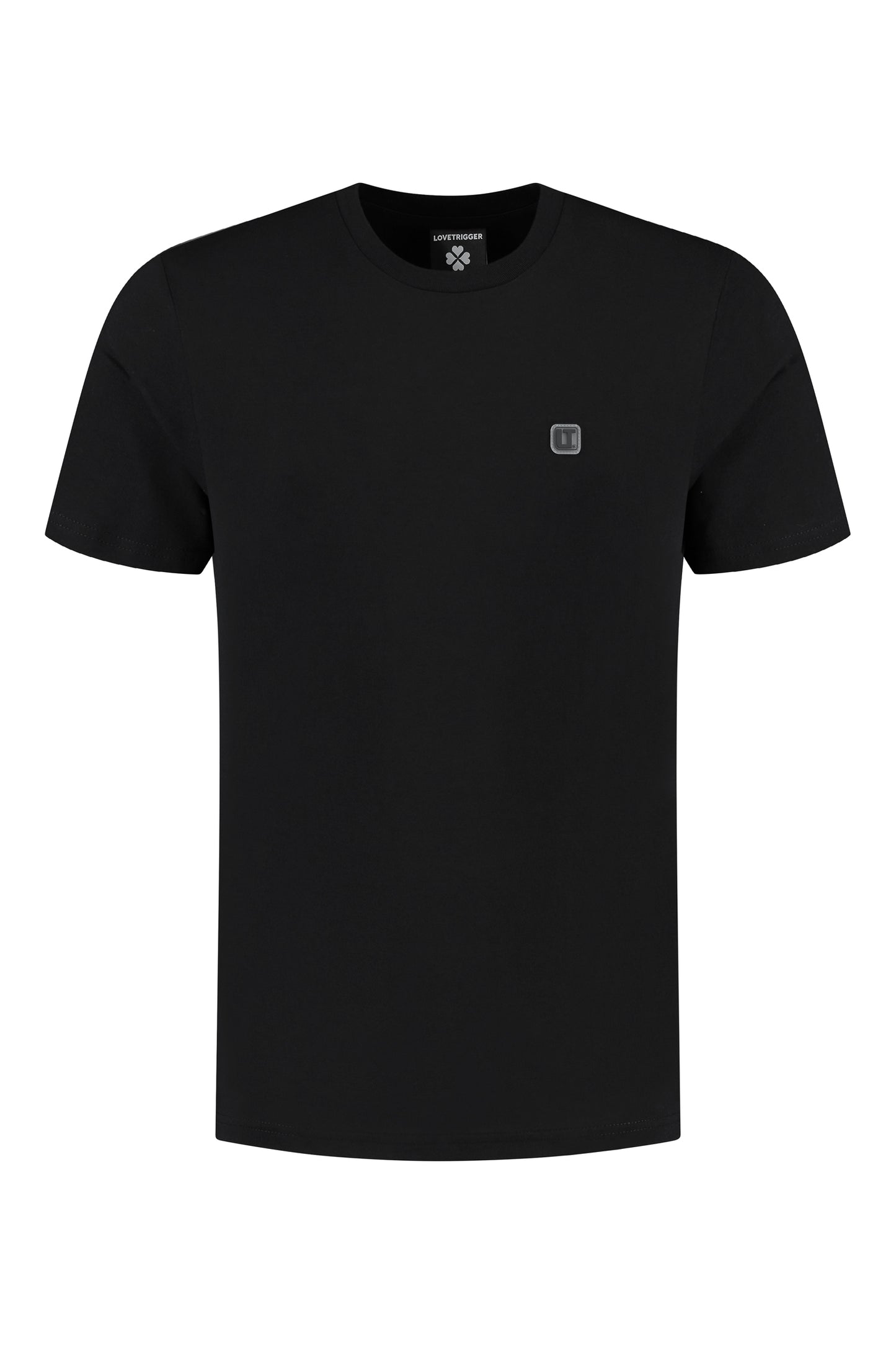 TYLER zwart t-shirt biologisch katoen voorkant