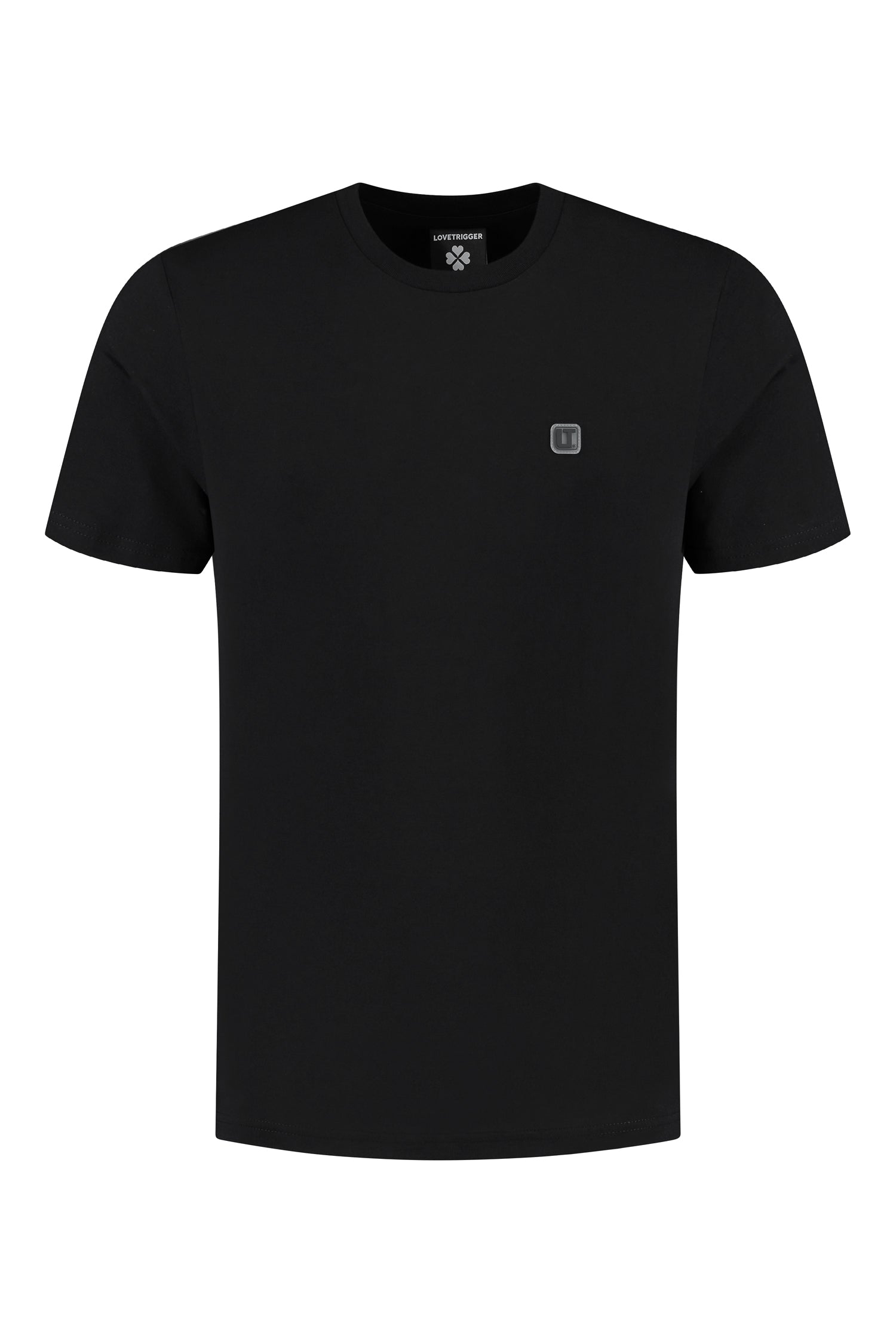 TYLER zwart t-shirt biologisch katoen voorkant